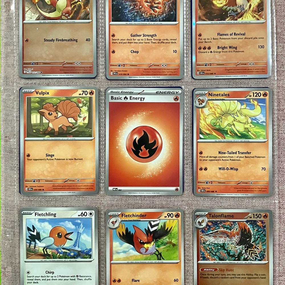 13x Mega Evolution Fire Type Pokémon Cards 🔥